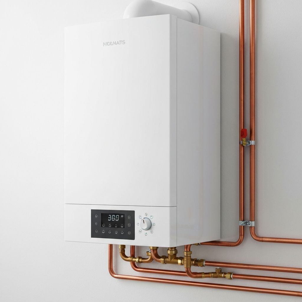 Modern boiler installation